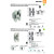 Bisagra Invisible Autocentrante K2700 Cr.sat  Autocentrante. 60Kgs/3B. 120X76Mm.