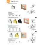 Bisagra Puerta De Cristal Interior Negro