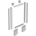 Kit Puerta Kanda Sp10 Lac.blanco 2,60M (2 Perfiles, 2 Angulos, Ruedas Y Polipelo.)