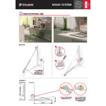 Compás Kraby Desk Descendente L355 Acabado Gris