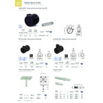 Rueda Giratoria Linea Light A/Doble Y Sin Freno En Negro D50