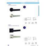 Manivela Con Roseta. De Aluminio, Modelo Tendal Ø50 Y Acabado Negro Mate