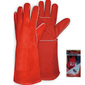 Blister Guante Soldador Rojo 40Cm T-9