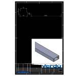 Perfil Aluminio Modelo Tura 30X15 3M Para Módulo