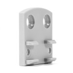 Soporte Sin Teton Para Perfil Aluminio Modelo Tura