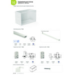 Soporte Sin Teton Para Perfil Aluminio Modelo Tura
