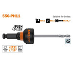 Mandril Portabrocas De Cambio Rápido 550X. Push & Lock. Vástago Hexagonal. 7/16". Compatible Con 551X Y 552-5/7. Hex11 -