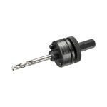 Mandril Para Coronas Bi-Metal Dt90369-Qz. Diámetro De Sujeción 13 Mm. Vástago Hexagonal. Inserción Rápida. Cuerpo Metáli