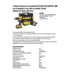 Taladro Percutor Dewalt Xr 18V 5Ah Edición Especial 100 Años