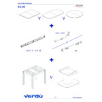 Guia Mesa Extensible Basic H37 L680 Bidi  Sin Freno 1 Tablero X 500Mm. Carga 60Kg.