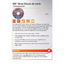 Disco Corte Silver 3M Inoxidable 115X1X22