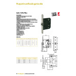 Picaporte Tesa Silen.inox 134Up50Ai Entrada 50.C/Recto.frente Inox.silencioso