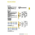 Picaporte Unificado Silencioso Canto Redondo 134Us5Rae Dorado. 50/70