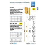 Cerradura De Sobreponer Ts10T6Dac. Acero Templado. Plateada - Tesa