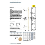 Cerradura Seguridad Bulones Tesa 3 Puntos T2B3566Le Cerradero 40Mm, Dorada, Esc/Abierto
