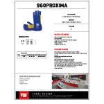 Guante Soldador Mig Crupon Azul Pulgar Reforzado  960 Proxima Talla-9 (5 uds.)
