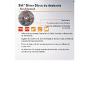 Disco Desbaste Silver 3M Inoxidable 125X7X22