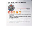 Disco Desbaste Silver 3M Inoxidable 180X7X22