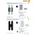 Bisagra Invisible Karakter K8080 Cromo Satinado  Reg.3D, 80Kg/2B, 100Kg/3B, Sp.min-40Mm.