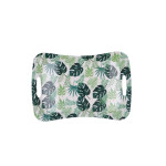 Bandeja de desayuno Quid Habitat Multicolor Plástico 33,5 x 23 x 3,5 cm Con asas Hojas (12 Unidades)