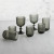 Vaso Bidasoa Fosil Gris Vidrio 460 ml (6 Unidades)
