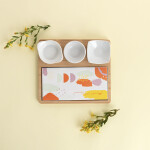 Set para servir Quid Kaleido Multicolor Madera 23 x 19,5 x 3,5 cm 5 Piezas