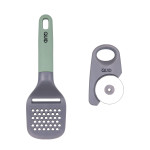 Cortador de Pizza Quid Ozon Verde Metal 2 Piezas