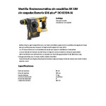 Martillo Dewalt Sds-Plus Xr Dch273N-Xj