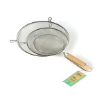Set de Coladores Secret de Gourmet Madera Acero Inoxidable (3 Piezas)