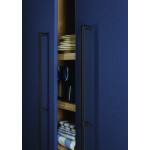 Tirador Riss Big C960/480 L982 Negro Mat Aluminio Negro Mate