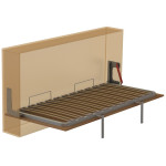 Somier Horizontal 105X190 Con Patas  (Placas,Elevadores Y Mueble No Incluidos)