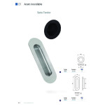 Tirador Uñero Puerta Corredera 120X40 Negro Inox