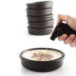 Cazuela Quid Barro Lux Negro Cerámica Ø 14 cm (12 Unidades)