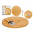 Tabla de cortar Kinvara JWKW-4388 Marrón Pizza