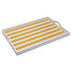 Bandeja Versa Amarillo Madera MDF 30 x 5 x 45 cm Rayas