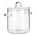 Olla con Tapa Vivalto TP-HM05-2200/BHA1 Transparente Vidrio de Borosilicato 15,3 x 19,5 x 21 cm