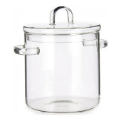 Olla con Tapa Vivalto TP-HM05-2200/BHA1 Transparente Vidrio de Borosilicato 15,3 x 19,5 x 21 cm