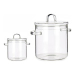 Olla con Tapa Vivalto TP-HM05-2200/BHA1 Transparente Vidrio de Borosilicato 15,3 x 19,5 x 21 cm