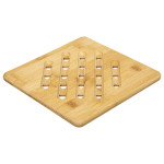 Salvamantel Marrón Bambú Cuadrado 20 x 20 cm Ø 20 cm