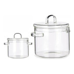 Olla con Tapa Vivalto TP-HM05-1800/BHA1 Transparente Vidrio de Borosilicato 15,4 x 16,8 x 20,5 cm