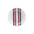 Set de Vajilla Beverly Hills Polo Club Azul Rojo Porcelana Rayas 12 Piezas