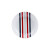 Set de Vajilla Beverly Hills Polo Club Azul Rojo Porcelana Rayas 12 Piezas