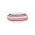 Set de Vajilla Beverly Hills Polo Club Azul Rojo Porcelana Rayas 12 Piezas