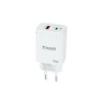 Cargador de Pared TooQ TQWC-GANQCPD45WT Blanco 45 W (1 unidad)