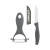 Cuchillo Pelador 5five Simply Smart Gris Cerámica 17,5 cm