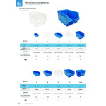 Gaveta Tayg Apilable/Encajable 5040 Azul 395X500X320Mm 50L Ref.268021
