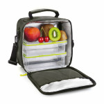 Portameriendas con Accesorios Ibili 753450 Negro Poliéster 600 ml 800 ml 21 x 12 x 22 cm