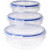Set de Fiambreras Excellent Houseware 024000670 Plástico Redonda 400 ml 800 ml 1,4 L 3 Unidades