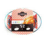Set de Fuentes para Horno Ô Cuisine 334SA06 Transparente Vidrio (2 pcs)