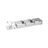 Molde para emplatar Secret de Gourmet Plateado Acero Inoxidable